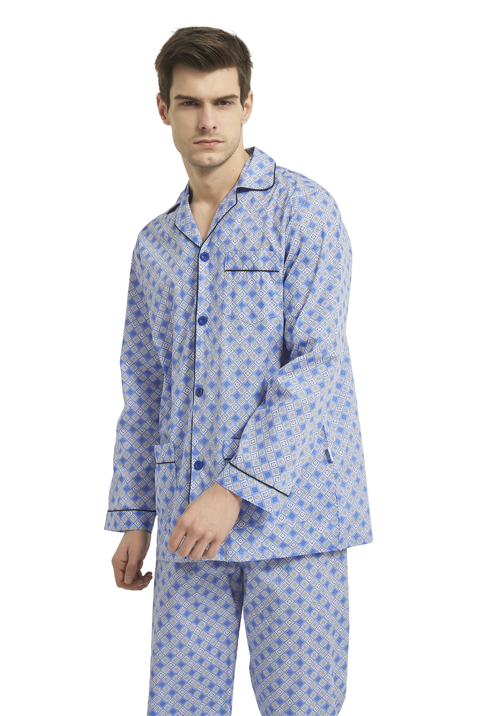 Rustic Shores - Everyday Set<br>Men's Cotton Notch Collar Pyjama Set