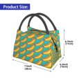 thumbnail image 2 of Lukts Hot Dogs Petit Sac à Lunch 8 Motifs pour Hommes Femmes Boîte à Lunch Isolée Mini Sac à Lunch Portable Sac Isotherme Réutilisable, 2 of 6