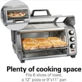 thumbnail image 3 of Large-capacity air fryer bread toaster set, capable of holding 6 slices or a 12-inch pizza, featuring 4 cooking modes, easy to use, made of stainless steel, 3 of 6