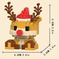 thumbnail image 4 of Christmas Elk Model Assembled Building Block Toys, Small Building Blocks, Birthday Gifts, Christmas Reindeer Building Blocks, Christmas Gift, Educational Assembled Toy, 4 of 5