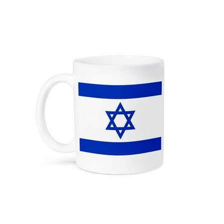 3dRose, Blue and White Patriotic Israel Flag, 11oz Mug
