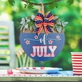 thumbnail image 4 of Harlier Happy 4th of July Patriotic Door Decorations, Independence Day Door Sign Patriotic Wreaths for Front Door, Memorial Day Decor Outdoor Wall Art for Porch Wall Window Decor, 4 of 6