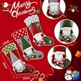 thumbnail image 4 of URMAGIC Christmas Stocking 3 Pack,18 Inch 3D Gnomes Santa Christmas Stockings Fireplace Hanging Stockings for Family Christmas Decoration Xmas Character Holiday Season Party Decor, 4 of 7