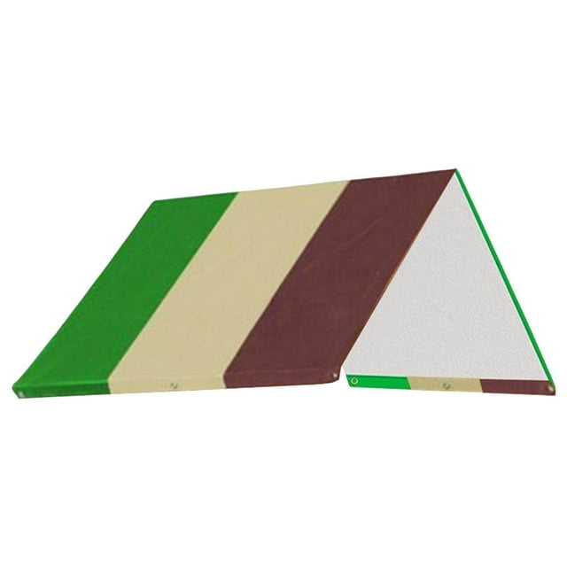 pitrice Toit de Remplacement pour Balançoire Imperméable Tente Pare-Soleil Vert Beige Café