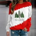 thumbnail image 2 of Patlollav Winter Fall Womens Christmas Sweatershirts Round Neck Long Sleeve Pullover, 2 of 6