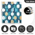 thumbnail image 5 of Yayeee Magnetic Dishwasher Cover for The Front Decoration Home Kitchen Machine Sticker Protector, Blue White Geometric Patterns, 5 of 6