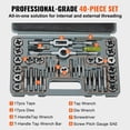 thumbnail image 4 of Vevor SZHMJZSZBYY40PFOOV0 Tap & Die Set - 40 Piece, 4 of 7