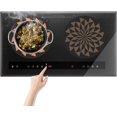 thumbnail image 1 of Cook's Aid 2 PCS Thermochromic Translucent Induction Cooktop Protector Mat, (Magnetic) Silicone Induction Cooktop Cover for Induction Stove (Sunflower, 9.5 Inch), 1 of 8