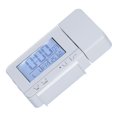 thumbnail image 1 of Projection Alarm Clock, LED Digital Clock with Temperature Humidity Test, 7 Language Calendar, 180 Rotation Display, 12H/24H Time System, Home Supplies, 1 of 7