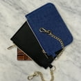 thumbnail image 4 of Hello Hobby Small Adult Unisex Wallet with Chain, Denim, 4 of 8