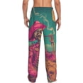 thumbnail image 3 of Daiia Western Desert Skull Cowboy (2) Men's Sleep Pant with Pockets and Drawstring,Pajama Pants-X-Large, 3 of 9