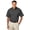 Graphite, variant on BlueGeneration Mens Short Sleeve Easy Care Poplin With Matching Buttons - Light Blue Large Solid