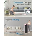 thumbnail image 6 of 2.5 HP Under-Desk Walking Treadmill Portable Jogging Exercise Machine with Remote Controller, Walking Treadmill Exercise Maximum Weight 300lbs,Pink, 6 of 11