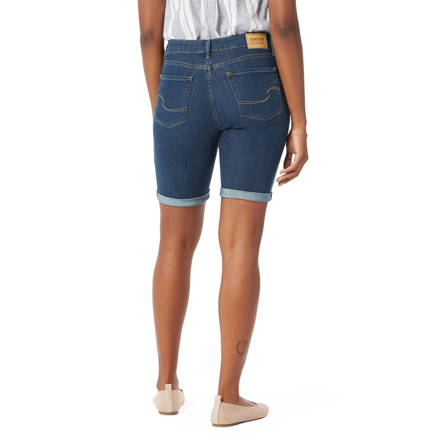 Levi Strauss SignatureMC  Bermuda mi-taille pour femme