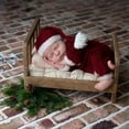 thumbnail image 5 of Edvintorg Baby Christmas Clothes Outfit Newborn Infant Baby Boys Girls Knitting Jumpsuit Hat Cap Outfits Photography Props Xmas Outfit 0-6Months, 5 of 6