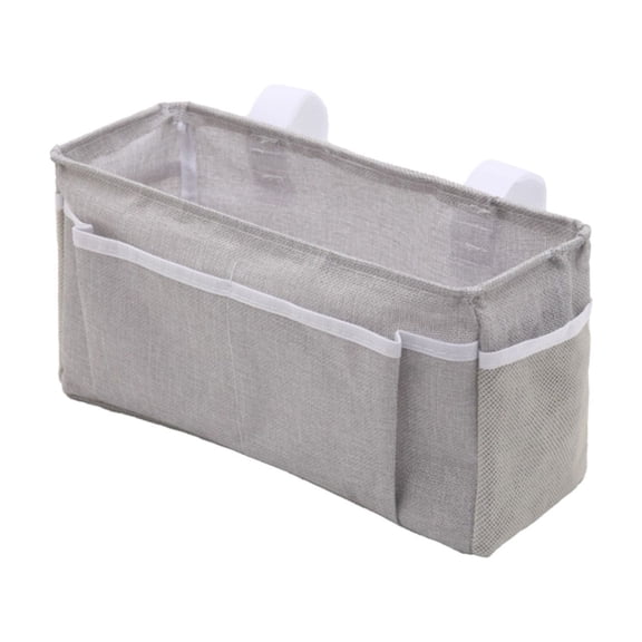 Bedside Caddy Bedside Hanging Storage Basket Bed Caddy for Headboards Bunk Dorm Rooms Beds Rails Organizer, 12x4.33x6.29 inch