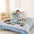 thumbnail image 4 of Catabedysis Modern 3D Camping Full Size Comforter Sets,Camper Print Bedding Comforter Set For Boys,Multicolor,Light Gray Reversible,3pcs,1 Comforter and 2 Pillowcases, 4 of 7