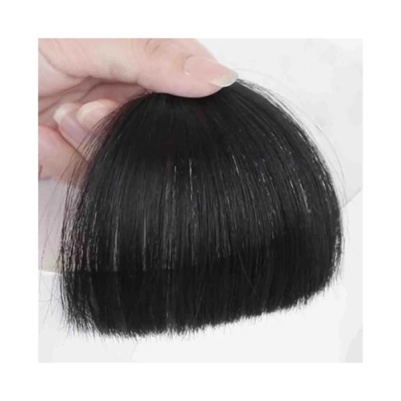 Clip-In Bangs Hairpiece for Women 100% Human Straight Hair Toppers for Daily Wear