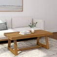 thumbnail image 4 of Plank+Beam Farmhouse Coffee Table, 48" Solid Wood Tables for Living Room, Rectangular Center Table, 4 of 8