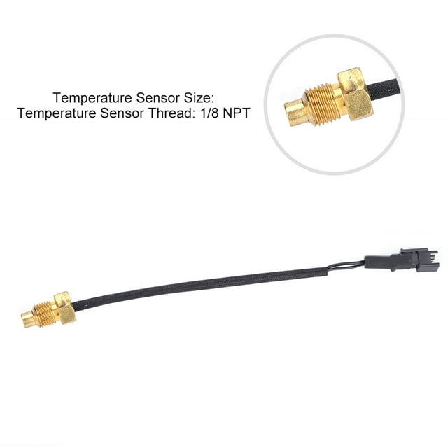 Temperature Gauge For Car, 0-120 Degrees Celsius Car Thermometer Digital Temperature Gauge with LCD Screen For Motorcycle