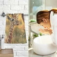 thumbnail image 7 of Mother and Baby Giraffes Love Hand Towel Bath Towels Face Towels Cotton Absorbent for Home Hotel Spa Swimming Yoga Sports, 7 of 7