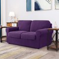 thumbnail image 2 of CHUN YI Stretch Checks Spandex Sofa Cover Separate Backrests Cushions Cover Slipcover, 2 of 5
