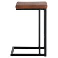 thumbnail image 4 of Sunpan Boone 26" Faux Leather and Steel Counter Stool in Brown-Black (Set of 2), 4 of 4
