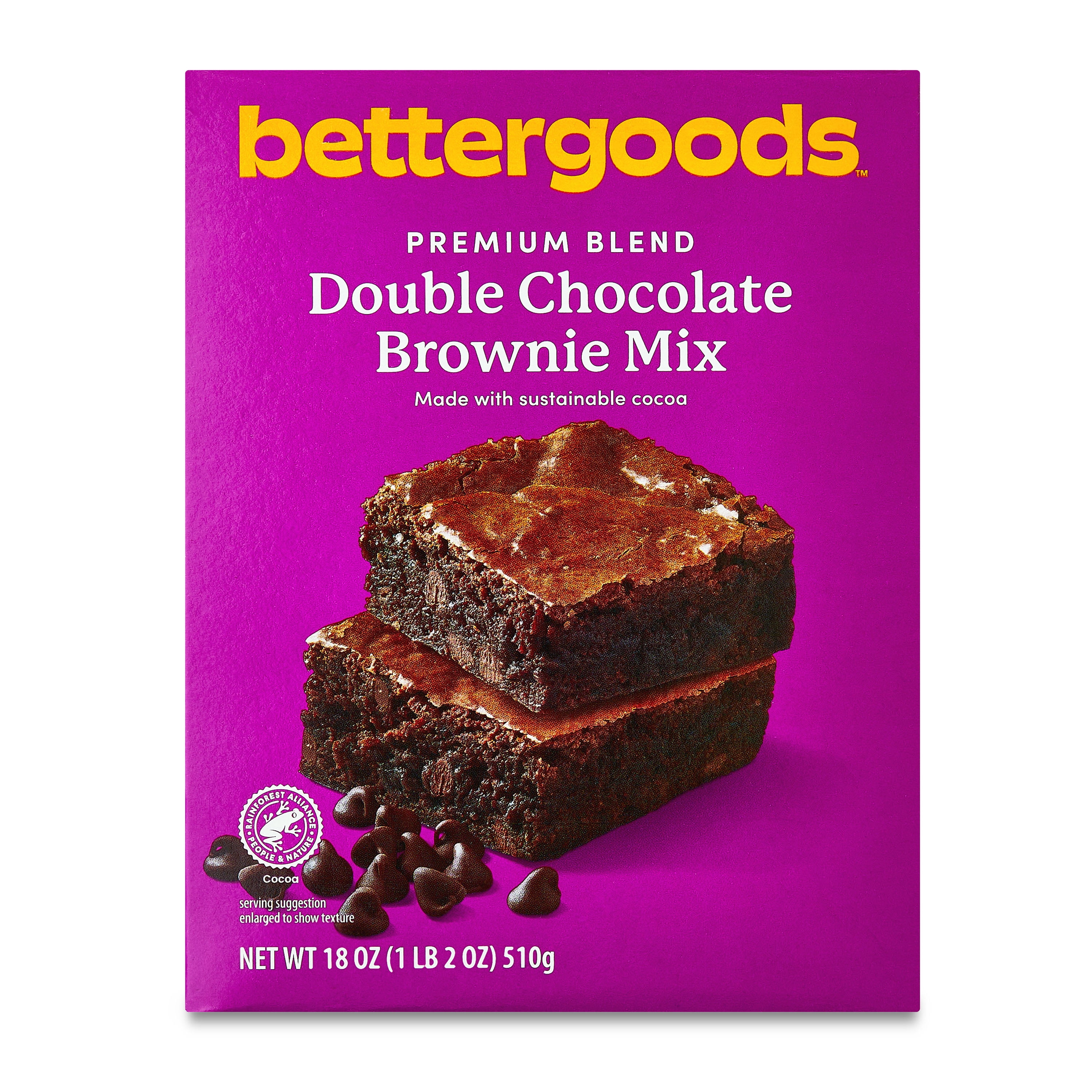 (3 pack) bettergoods Premium Blend Double Chocolate Brownie Mix, 18 oz