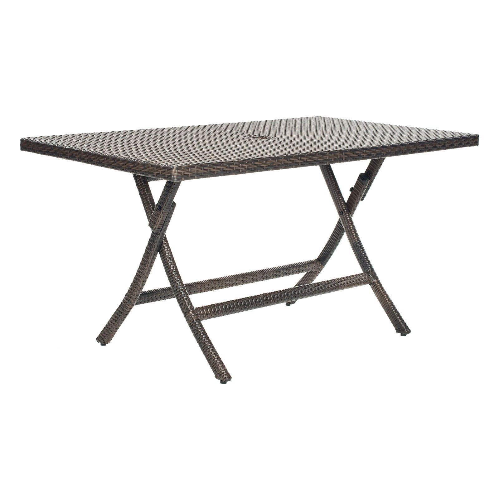Safavieh Dilettie Outdoor Folding Table Brown Com
