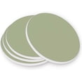 thumbnail image 3 of Coolnut Sage Green Solid Color Coaster, Drinks Round Absorbent Stone Set with Ceramic Stone and Cork Base, Tabletop Protection Mats and Cups Place for 4PCS Home Decor, 3 of 6