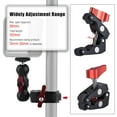 thumbnail image 3 of Andoer Multi-function Ball Head Clamp Ball Mount Clamp Arm Super Clamp with 1/4-20 Thread for Phone LCD/DV Monitor LED Video Light Flash Light Microphone and More, 3 of 7