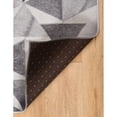 thumbnail image 6 of Contemporary Home Living 3' x 5' Geometric Prism Patchwork Area Throw Rug - Gray and Cream, 6 of 7