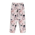 thumbnail image 5 of Goofa Cat Printed Soft Pajama Pants for Women, Wide Leg Comfy Casual Lounge Yoga Pants-X-Large, 5 of 9