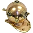 thumbnail image 4 of Full Sized US Navy Antique Finish Brass and Copper Diver Helmet Replica, 4 of 4