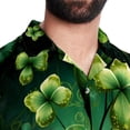 thumbnail image 5 of Saint Patrick's Day Men's Casual Hawaiian Shirts, Printed Button Down Short Sleeve Summer Beach Tops with Spread Collar - Unisex, 5 of 6