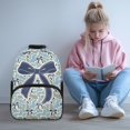 thumbnail image 3 of Pzuqiu Blue Camo Bow 17 Inch Kids School Backpack for Students Ages 6-18 Elementary Backpack with Adjustable Breathable Straps Large Capacity Lightweight Schoolbag for Back to School, 3 of 7