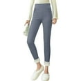 thumbnail image 2 of Outfmvch Fleece Lined Leggings Women Fall Pants for Women Warm Leggings for Women Winter Womens Jeggings Joggers for Women Womens Stretch Pants Warm Pants for Women Gray 1 2xl, 2 of 5