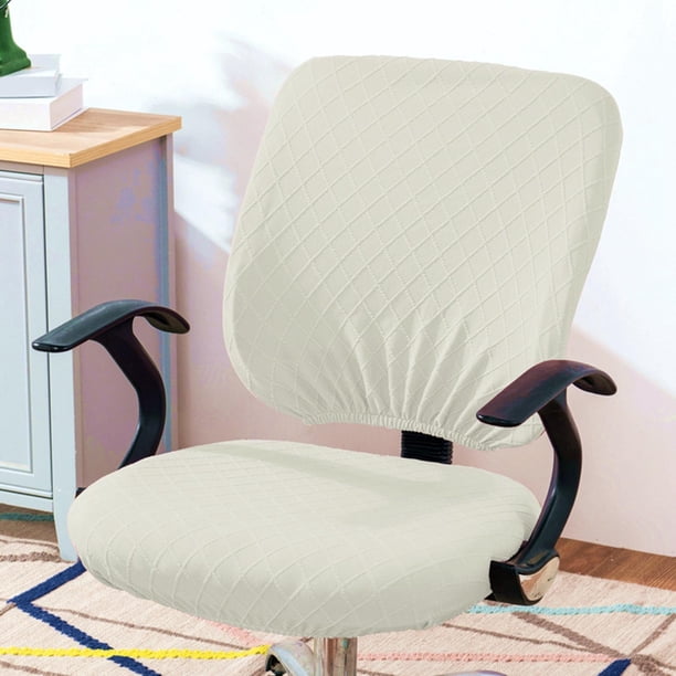 Funda para Silla de Oficina de Sillón, Escritorio, Sillas de Ordenador , Blanco Yotijar fundas para asientos de oficina