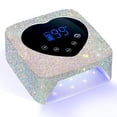 thumbnail image 1 of CHRISTINE SHELLY Lámpara de uñas LED UV, 72 W, recargable, brillante, inalámbrico, secador de uñas, luz de esmalte de gel con 5 ajustes de temporizador, lámpara profesional de secado rápido con pantal, 1 of 5