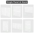 thumbnail image 2 of FOOWIN Outdoor Metal Privacy Screen Galvanized Decorative Screen, White, 2 of 7