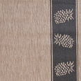 thumbnail image 3 of Couristan Recife Tropics Area Rug, 8'6" Square, Cocoa-Black, 3 of 3