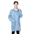 thumbnail image 3 of Chaqueta de Laboratorio Premium ESD Unisex Sunnimix Bata de laboratorio antiestática XL azul, 3 of 8