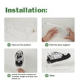 thumbnail image 3 of Organizador con ranuras para zapatos PureSprout, ajustable, doble plataforma, paquete de 20, 3 of 7