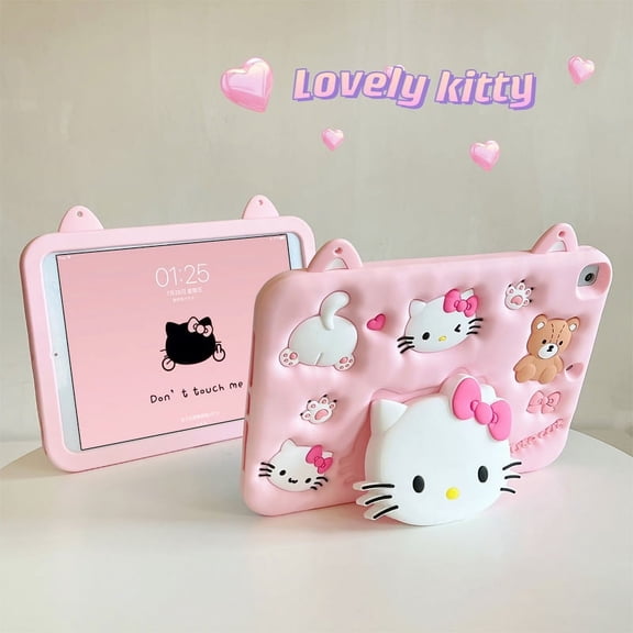 Cartoon KT Cat CMNR My MLD IPad Silicone Case for Ipad Air 3 Ipad Pro 22 21 20, 10.2inch Mini 45 Tablet Samsug Pad Case - Anti-Drop Protection