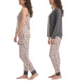 thumbnail image 3 of Karen Neuburger Women's 3-Piece Printed Soft Pajama Lounge Set (Gray, 2X), 3 of 6