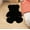 Black, variant on JilgTeok Home Essential Clearance Faux Fur Sheepskin Area Rugs Fluffy Soft Bedroom Mat Bear Shaped Sofa Living Room Cushion Plush Carpet Living Room Carpet Doormat(23.62*31.5in)
