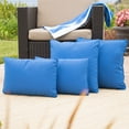 thumbnail image 5 of Noble House Coronado Outdoor Water Resistant Pillow in Blue (Set of 4), 5 of 5