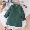 thumbnail image 5 of Mercatoo Girls' Leisure Long Sleeved Dress Toddler Kids Girl Ruffle Long Sleeve A-Line Princess Dresses Autumn Winter, 5 of 9