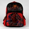 16" The Amazing Spiderman Backpack with Spidey in Wall Climbing Position and Web Design All Over