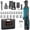 Battery * 2+plastic box+multiple accessories, variant on DGB Cordless Electric Ratchet Wrench, Right Angle Power Ratchet Tool, High Torque Lithium-Ion Battery Powered, Variable Speed & Forward/Reverse Control, Ergonomic Grip for Auto Repair, DIY Projects